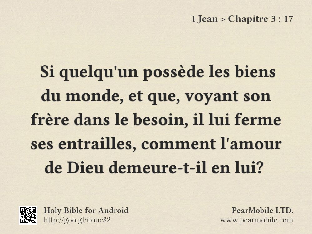 1 Jean, Chapitre 3:17